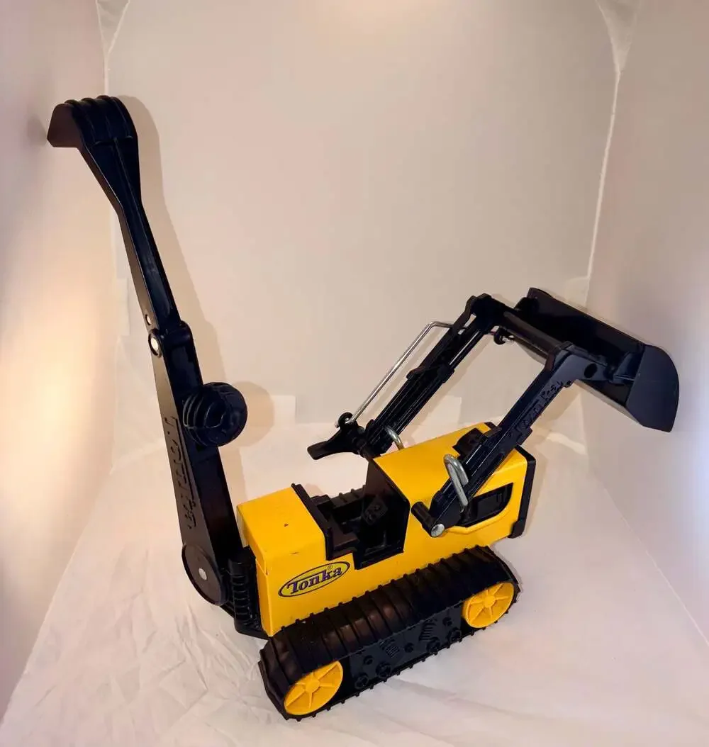 Tonka T-6 Front End Loader Backhoe Toy Construction Vehicle